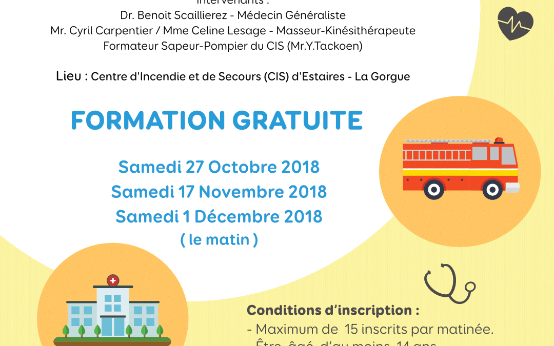 Formations aux gestes qui sauvent – Nouvelles dates